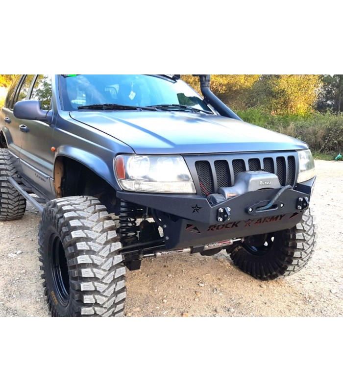 Paragolpes acero y soporte cabestrante de Jeep Grand