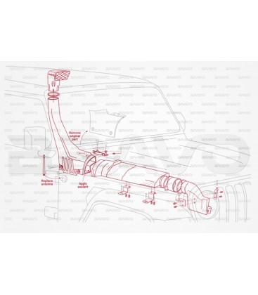 SNORKEL TOYOTA LAND CRUISER 120