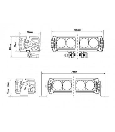 FARO LED LAZER TRIPLE R28 ELITE GEN2