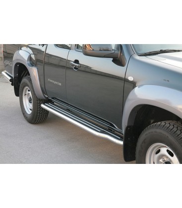 ESTRIBERAS EN TUBO INOX PLATAFORMA