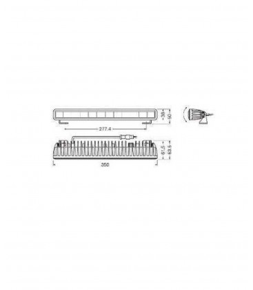 BARRA DE LED OSRAM 14"