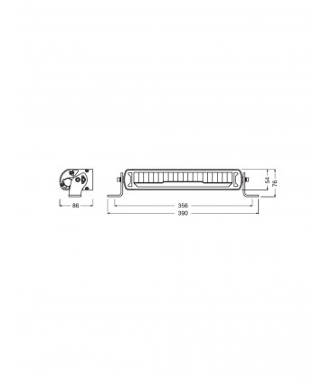 BARRA DE LED OSRAM 13"