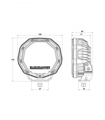 FARO DE LED BUSHRANGER 4X4