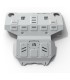 Planchas de proteccion de aluminio 4mm para carter  RIVAL  de Toyota Hilux