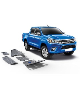 Planchas de proteccion de aluminio 4mm RIVAL  para Toyota Hilux