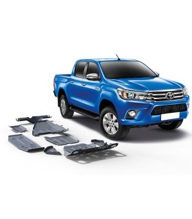 Planchas de proteccion de aluminio 4mm RIVAL  para Toyota Hilux Revo