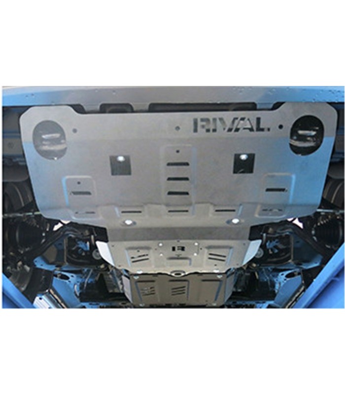 Planchas de proteccion de aluminio 6mm para carter  RIVAL  de Toyota Hilux