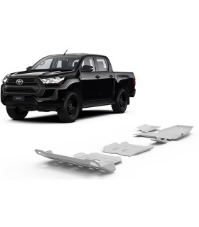 Planchas de proteccion de aluminio 6mm RIVAL  de Toyota Hilux