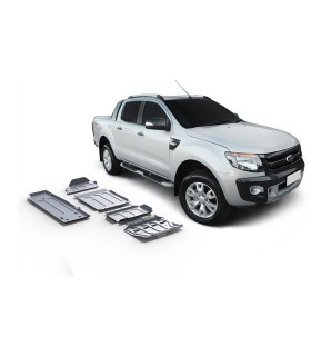 Planchas RIVAL de proteccion protector de aluminio 4mm  de Ford Ranger T