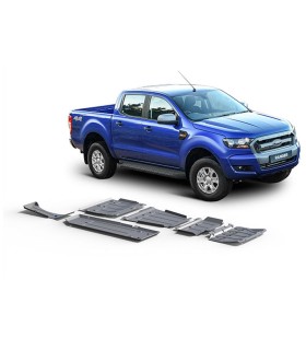 Planchas RIVAL de proteccion protector de aluminio 4mm  para Ford Ranger