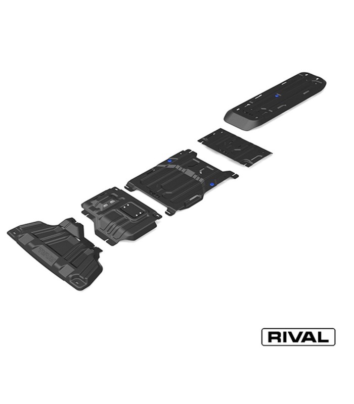 Protectores de bajos RIVAL en acero 3mm  Volkswagen Amarok