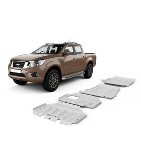 Planchas de protectores de aluminio 6mm RIVAL  para Nissan Navara Np300