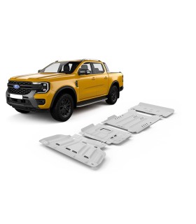 Protectores de bajos RIVAL en aluminio de 4mm   Ford Ranger T9