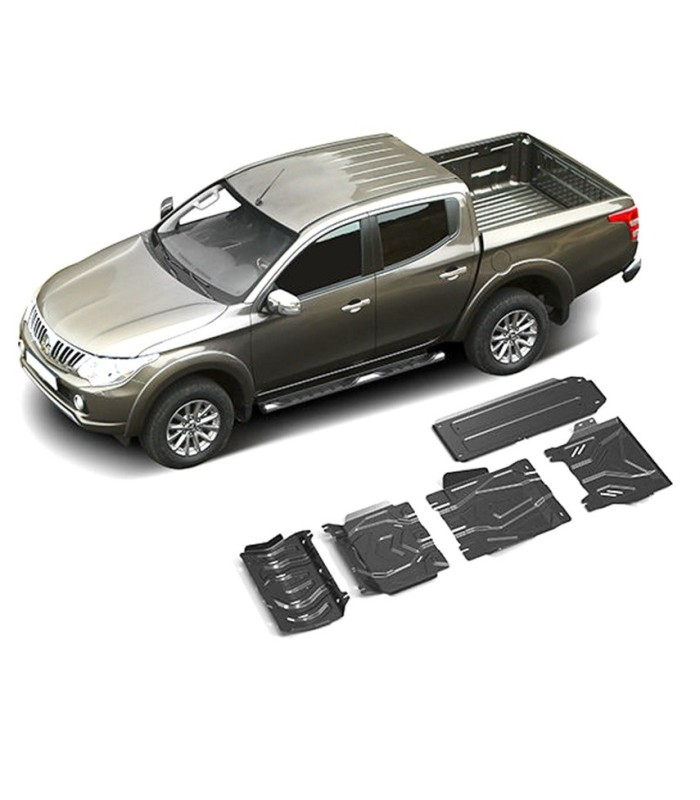 Plancha - protectores  de acero  RIVAL para Mitsubishi L200