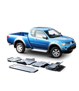 Plancha - protectores de aluminio de 4mm  RIVAL para Mitsubishi L200 triton