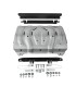 Planchas - protector frontal de aluminio 4mm  RIVAL para Mitsubishi L200