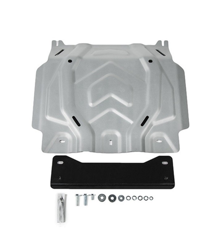 Plancha - protector carter de aluminio 4mm  RIVAL para Mitsubishi L200