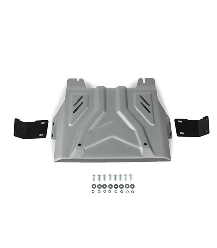 Plancha - protector caja transfer de aluminio 4mm  RIVAL para Mitsubishi L200