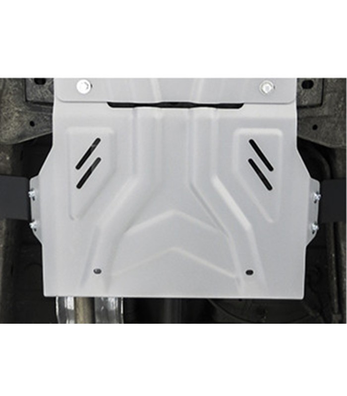 Plancha - protector caja transfer de aluminio 4mm  RIVAL para Mitsubishi L200