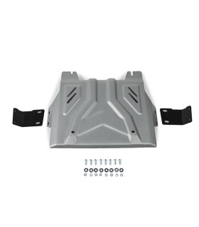 Plancha - protector caja transfer de aluminio 6mm  RIVAL para Mitsubishi L200