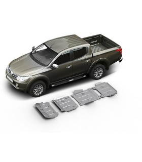 Planchas - protectores de aluminio de 6mm  RIVAL para Mitsubishi L200