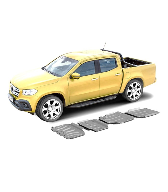 Planchas de protectores de aluminio de 6mm de  RIVAL  para Mercedes X