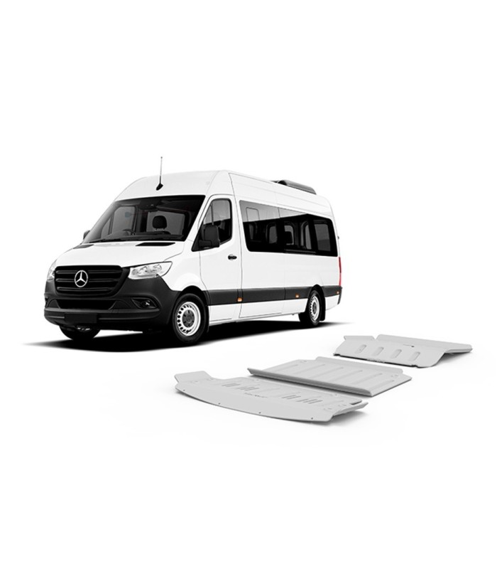 Planchas  protectores de aluminio de 6mm  de RIVAL  para Mercedes Sprinter
