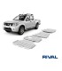 Planchas de protectores de aluminio 4mm RIVAL  para Nissan Navara D40 y Pathfinder