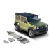 Planchas - protectores de bajos  RIVAL en aluminio  para Suzuki Jimny