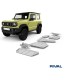 Planchas - protectores de bajos  RIVAL de aluminio  para Suzuki Jimny