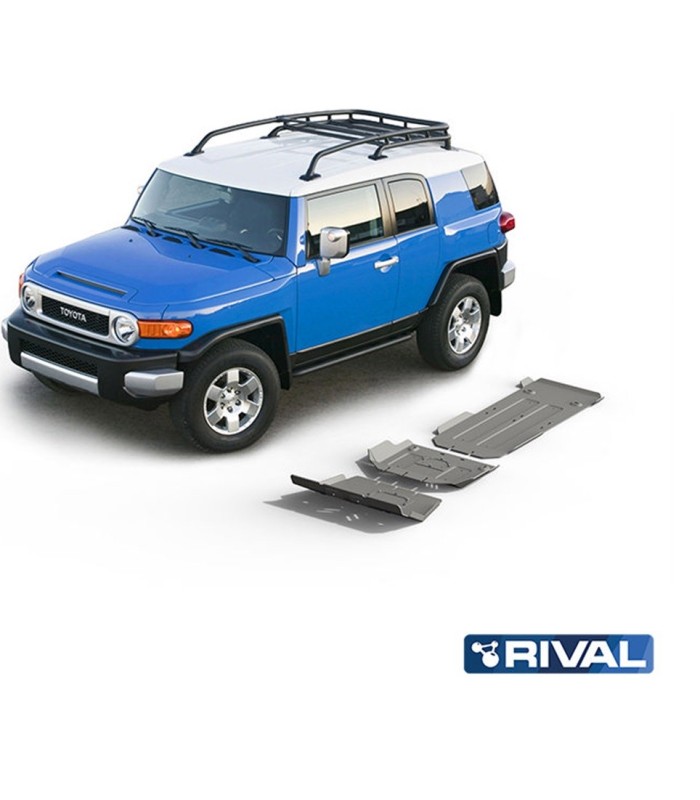 Protectores de aluminio de  RIVAL para Toyota FJ Cruiser
