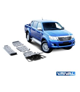 Planchas de protector  de aluminio 6mm para deposito  RIVAL  para Toyota Hilux Vigo