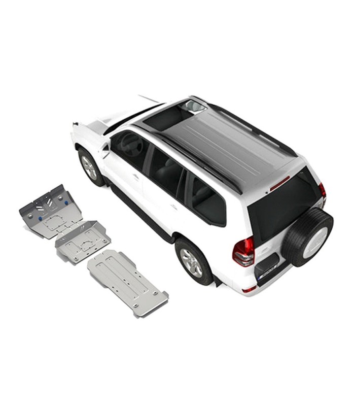 Protectores de aluminio 4mm de  RIVAL para Toyota Land Cruiser 120