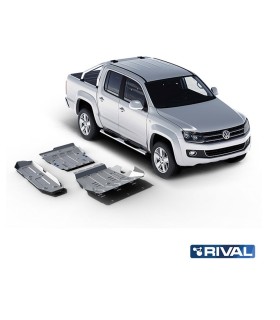 Protección de bajos RIVAL protectores  en aluminio de 4mm Volkswagen Amarok 1 a