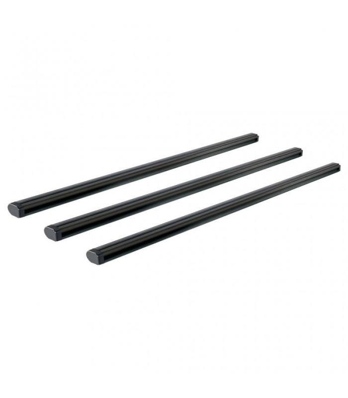 3 Barras cruz Alu Cargo negras para Mitsubishi Montero V20 5puertas