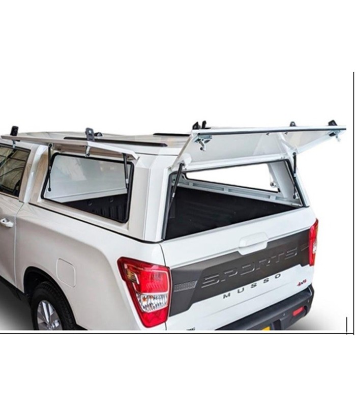 Hard top metalico con portones para Ssangyong Musso Pick up
