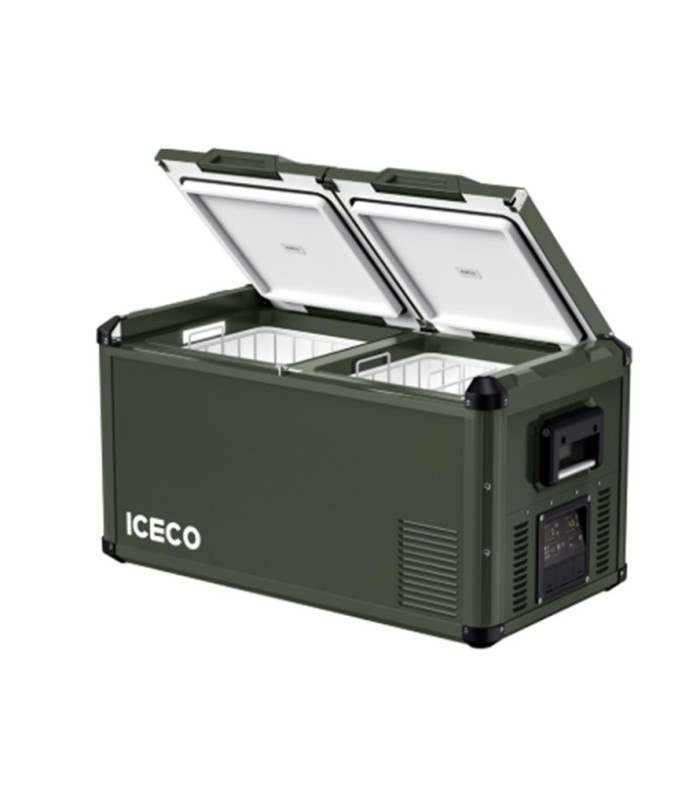 Nevera ICECO  75L verde para coches y todo terreno