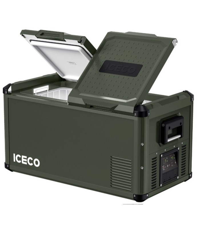 Nevera ICECO  75L verde para coches y todo terreno