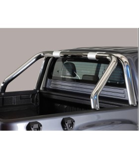 Roll bar en acero inox 76mm  sin traviesa  para Foton G7