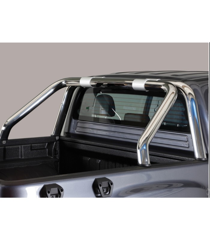 Roll bar en acero inox 76mm  sin traviesa  para Foton G7