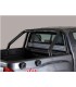 Roll bar en acero inox 76mm de color negro  sin traviesa  para Foton G7