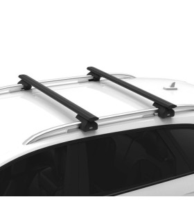 Barras de techo Cruz Airo negras para viaje de Dacia Duster