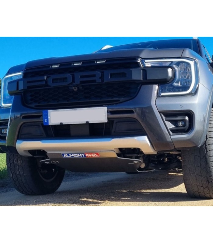 Protector de carter Almont en aluminio de 8mm  Ford Ranger  T9 HIBRIDA