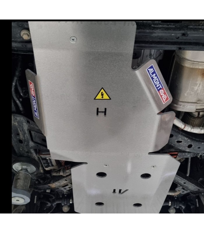 Protector de cambio Almont en aluminio de 8mm  Ford Ranger  T9 HIBRIDA