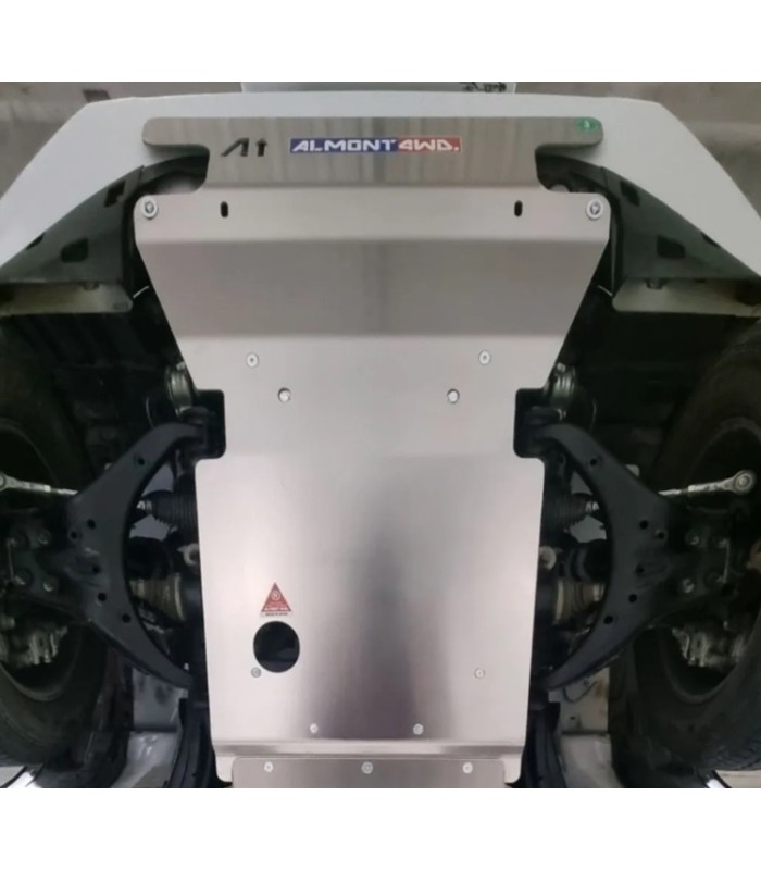 Plancha - Protector frontal y carter ALMONT en aluminio de 6mm  para ISUZU D-MAX (2021-2024)