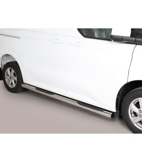 Estriberas de tubo inox Ø76mm para  Volkswagen Transporter  T7
