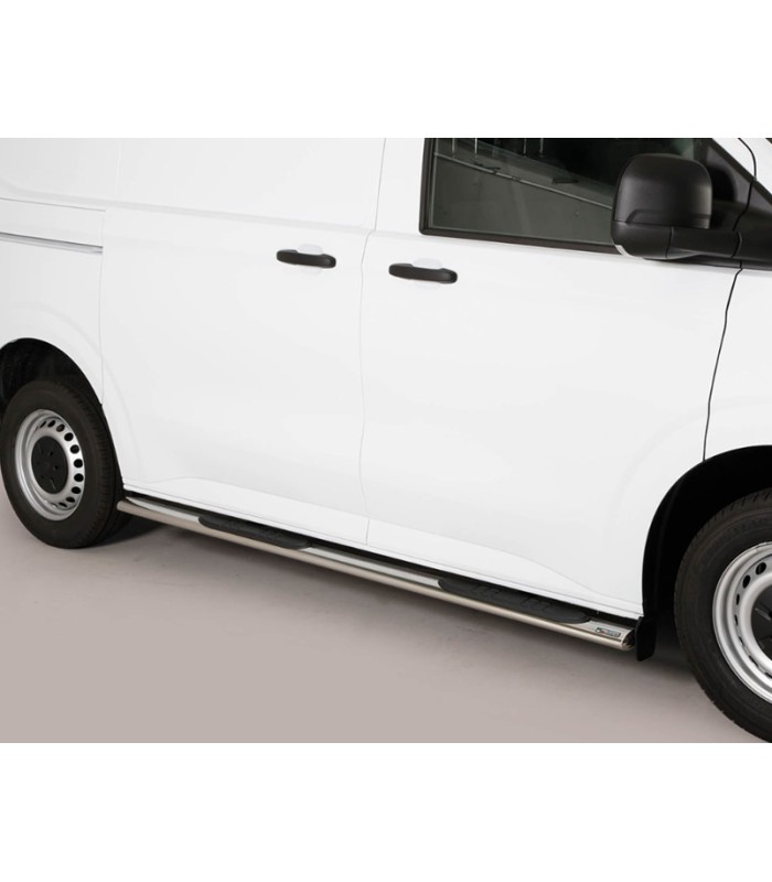 Estriberas de tubo oval inox Ø76mm para  Volkswagen Transporter  T7