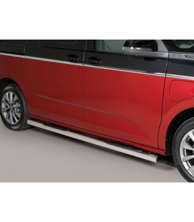 Estriberas de tubo inox Ø76mm para  Volkswagen Multivan T7