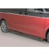 Estriberas de tubo negro inox Ø76mm para  Volkswagen Multivan T7
