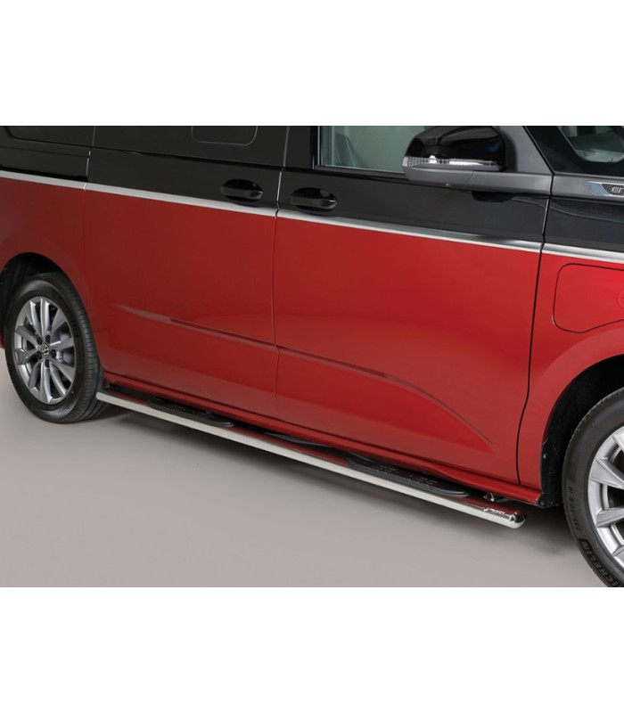 Estriberas de tubo inox oval para  Volkswagen Multivan T7